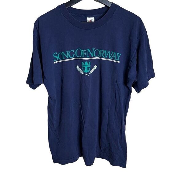 Vintage Song of Norway Cruise Ship Single Stitch T Shirt Large - Picture 1 of 4